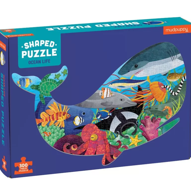 Mudpuppy Puzzles Dès 7 Ans, 200 À 400 Pcs<Puzzle Silhouette 300 Pcs 'Vie Marine'