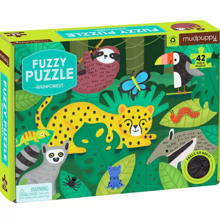 Mudpuppy Puzzles Dès 4 Ans, 36 Pcs<Puzzle Tactile 'Foret Tropicale' 42 Pcs