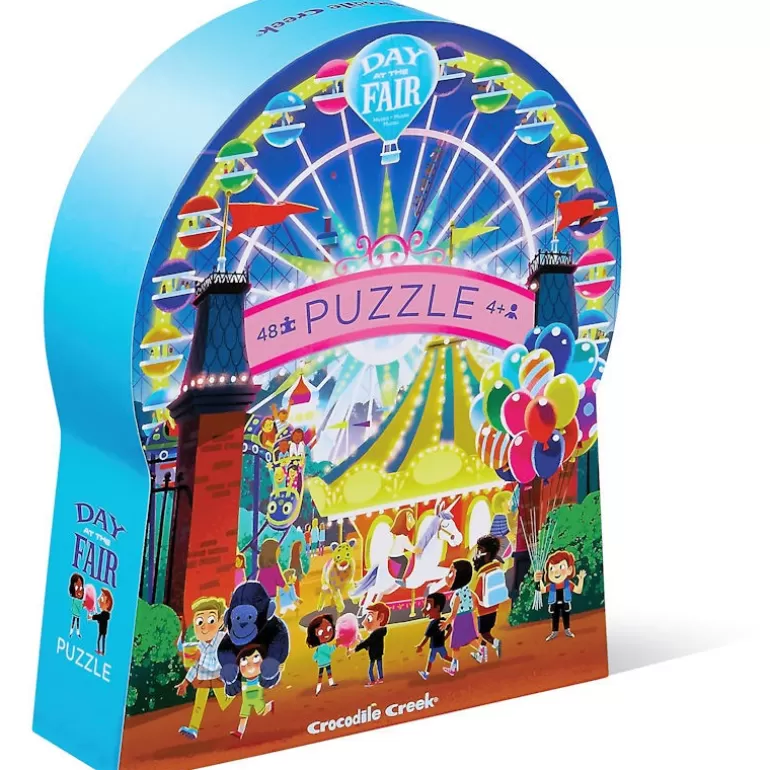 Crocodile Creek Puzzles Dès 5 Ans, 54 Pcs<Puzzle Une Journee A La Fete Foraine 48 Pcs