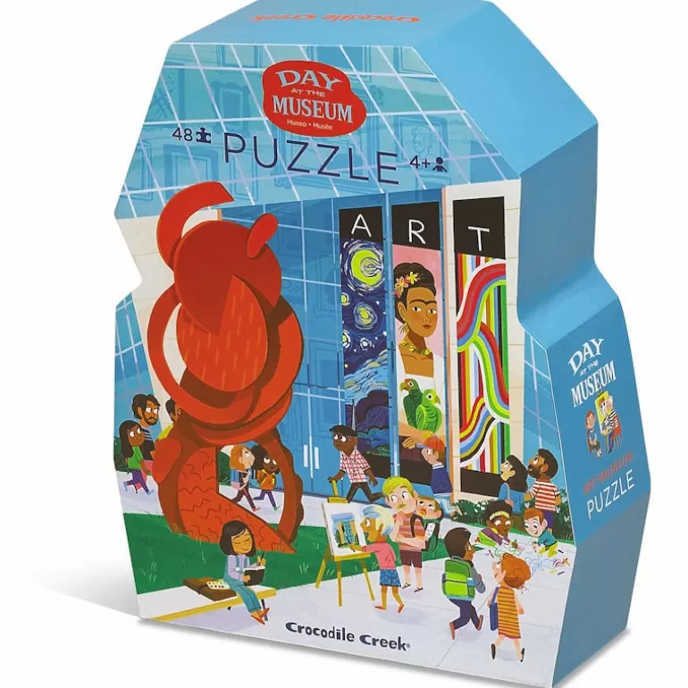 Crocodile Creek Puzzles Dès 5 Ans, 54 Pcs<Puzzle Une Journee Au Musee D'Art 48 Pcs