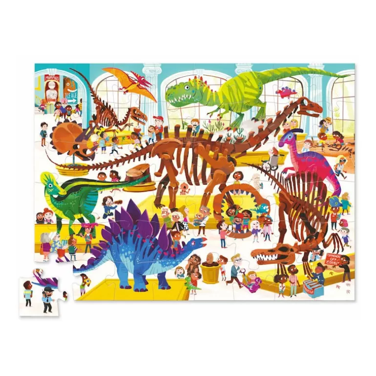 Crocodile Creek Puzzles Dès 5 Ans, 54 Pcs<Puzzle Une Journee Au Musee 'Dinosaures' 48 Pcs