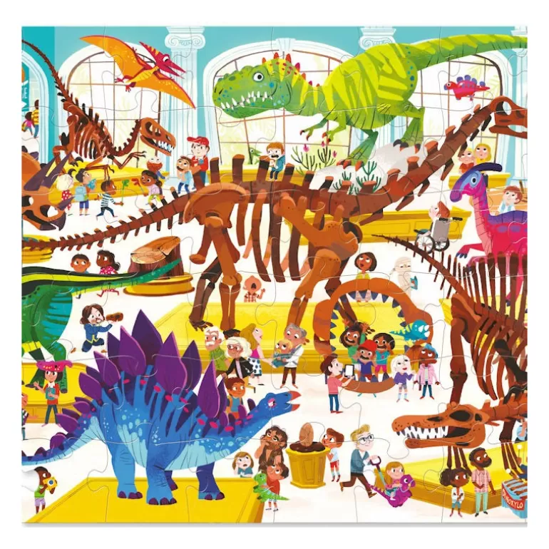 Crocodile Creek Puzzles Dès 5 Ans, 54 Pcs<Puzzle Une Journee Au Musee 'Dinosaures' 48 Pcs