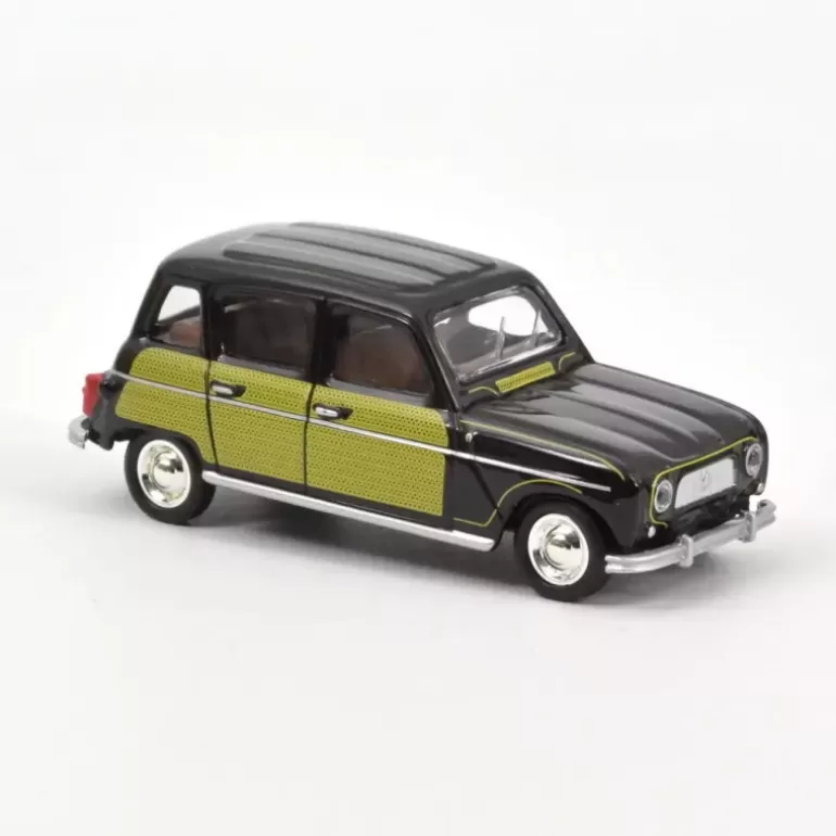 NOREV Jouets Garage, Voitures<Renault 4 'Parisienne' Noire & Jaune 1963 _ 1/64