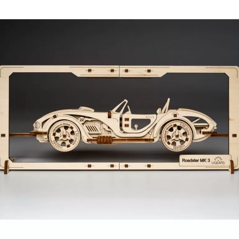 UGEARS models Décoration Art Automobile<Roadster Mk3– Ugears Puzzle 2,5D En Bois