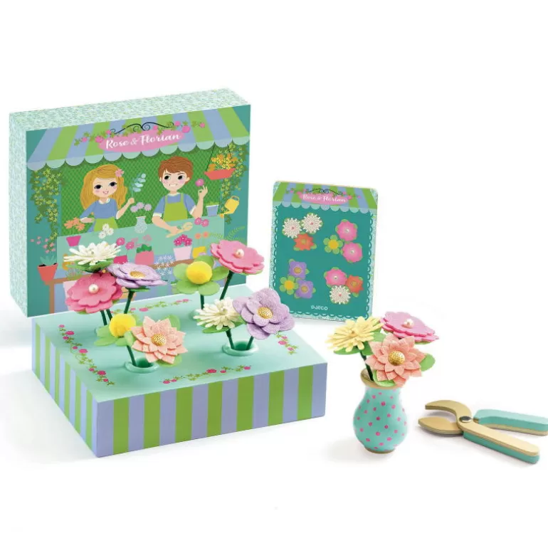 Djeco Perles, Savons, Bougies<Rose & Florian, Jouer A Creer Des Bouquets De Fleurs 5501