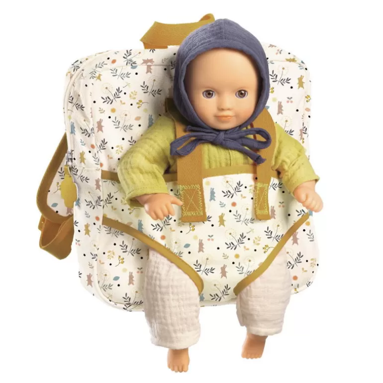 Djeco Poupées, Peluches<Sac A Dos Porte Bebe, Accessoire Pour Poupee Pomea De 7783
