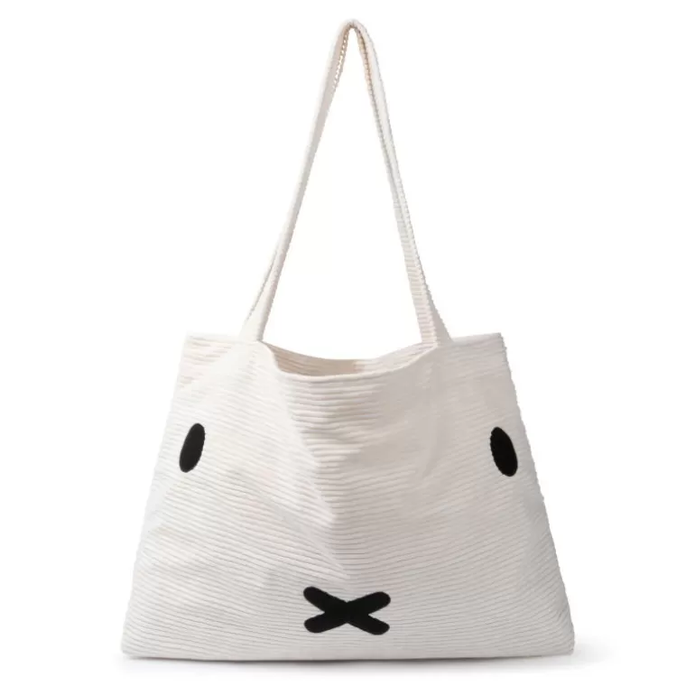 Peluches miffy Décoration Enfants<Sac Cabas Miffy En Velours Cotele Blanc Creme