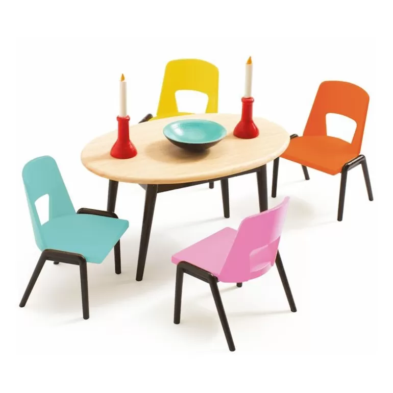 Djeco Maison De Poupee En Bois<Salle A Manger 7820