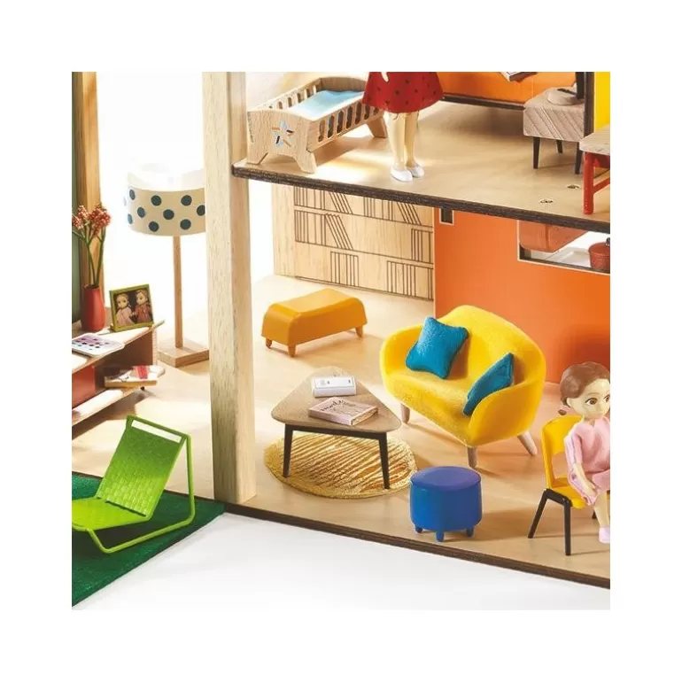 Djeco Maison De Poupee En Bois<Salon 7822