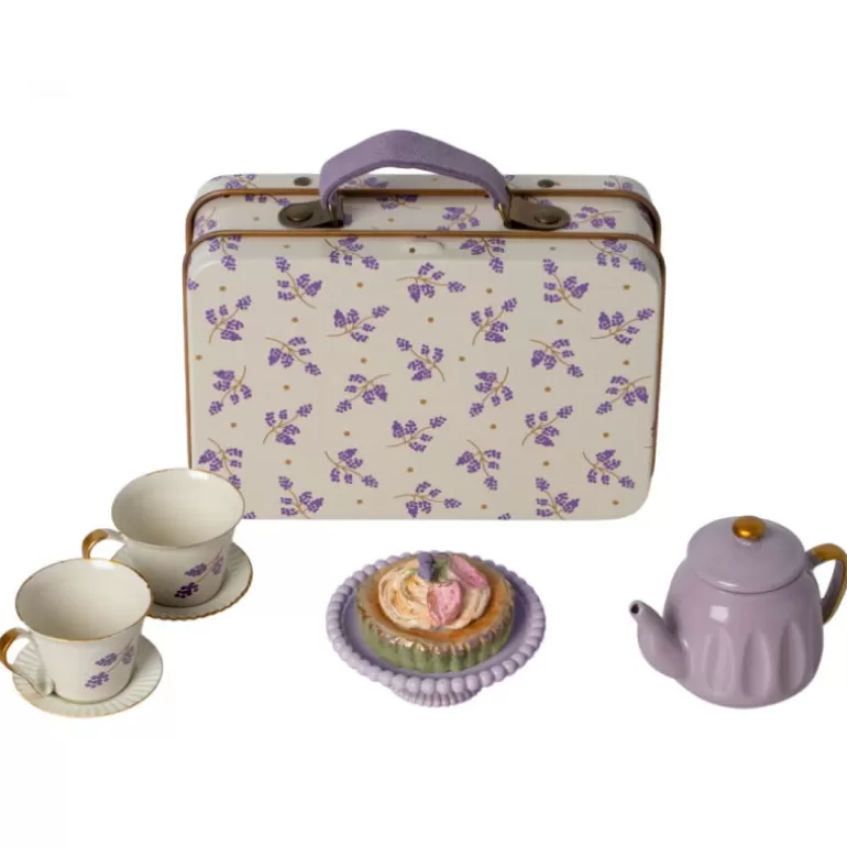 Maileg Maison De Poupee En Bois<Service A The "Plaisir De L'Apres-Midi - Madelaine Violette" Pour Souris