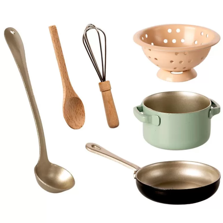 Maileg Maison De Poupee En Bois<Set De Cuisine Pour Souris