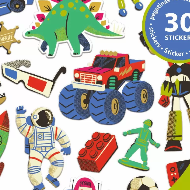 Djeco Autocollants Et Décalcomanies<Stickers En Volume 'Retro Toys' 9263