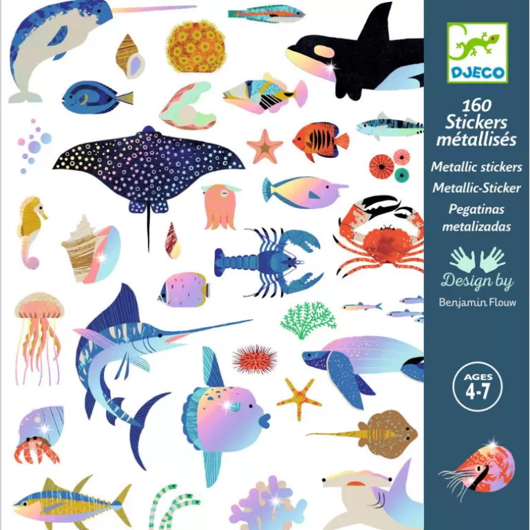 Djeco Autocollants Et Décalcomanies<Stickers Metallises "Ocean" 9278