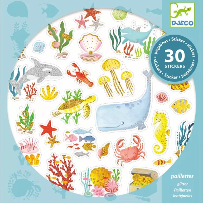 Djeco Autocollants Et Décalcomanies<Stickers Paillettes 'Aqua Dream' 9261