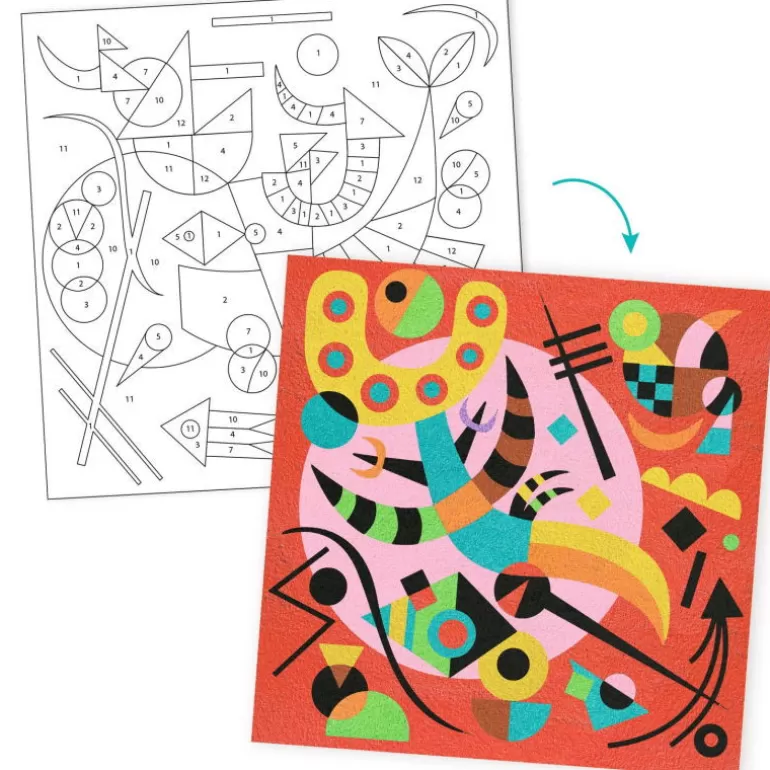 Djeco Djeco Inspired By<Tableaux De Sable "Abstractions" 9382 Inspired By Vassily Kandinsky