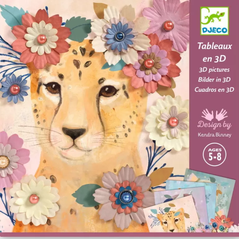 Djeco Paper Toys<Tableaux En 3D "Couronnes De Fleurs" 9454