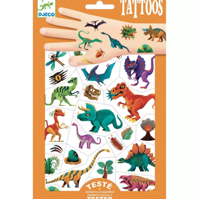 Djeco Tatouages Enfants, Maquillage<Tatouages 'Dino Club' 9598