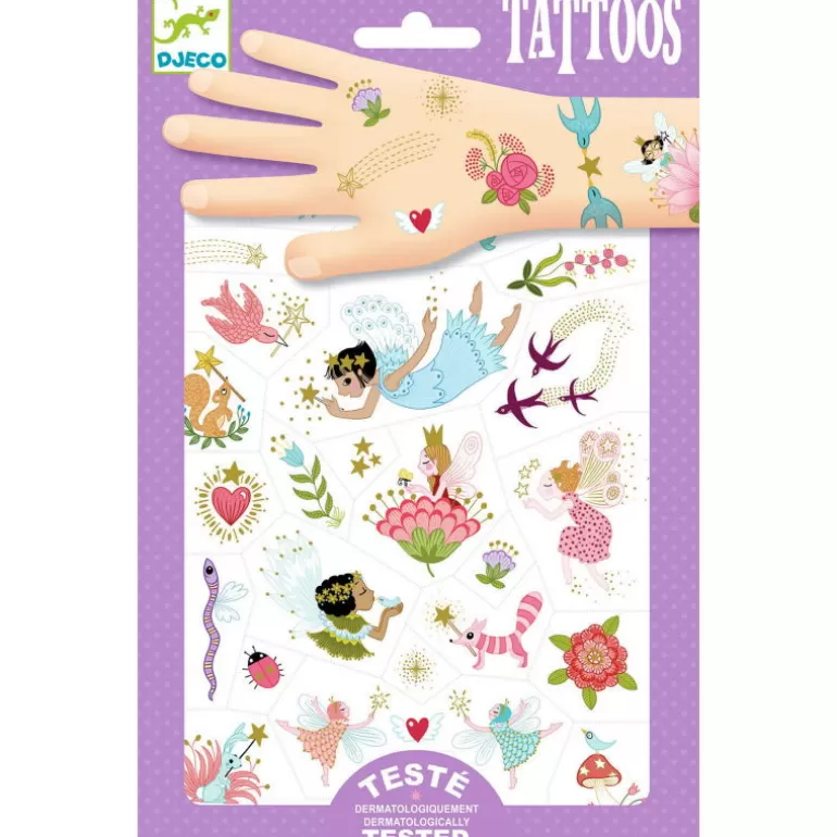 Djeco Tatouages Enfants, Maquillage<Tatouages 'Fairy Friends' 9599