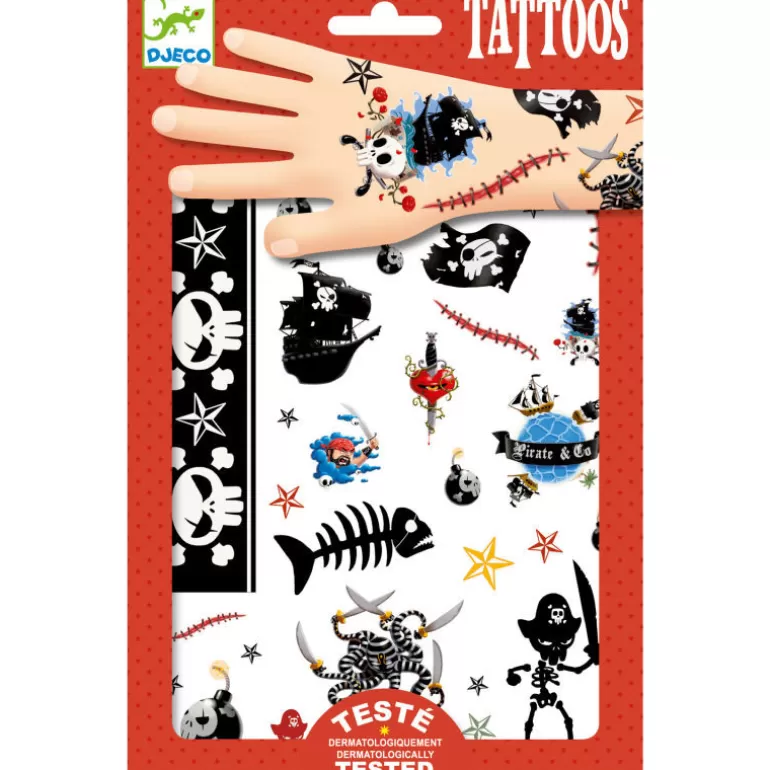 Djeco Tatouages Enfants, Maquillage<Tatouages Pirates 9584