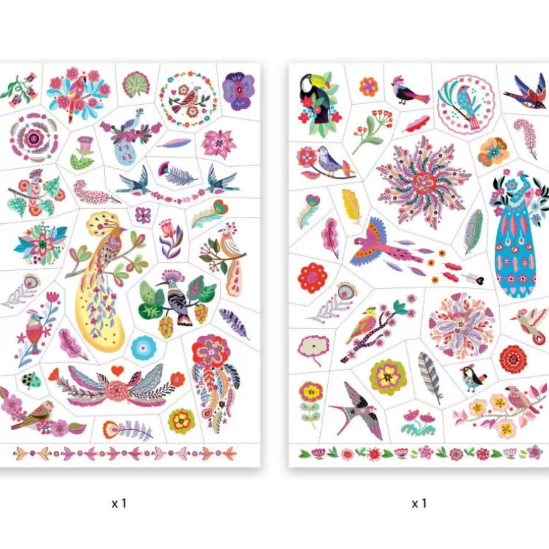 Djeco Tatouages Enfants, Maquillage<Tatouages 'Plume Color' 9615