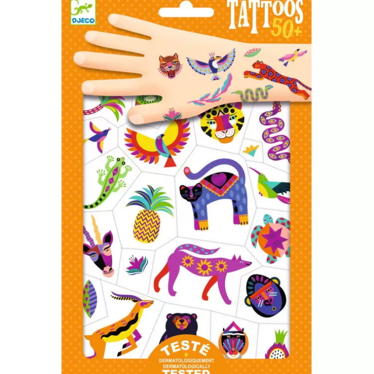 Djeco Tatouages Enfants, Maquillage<Tatouages 'Wild Beauty' 9609