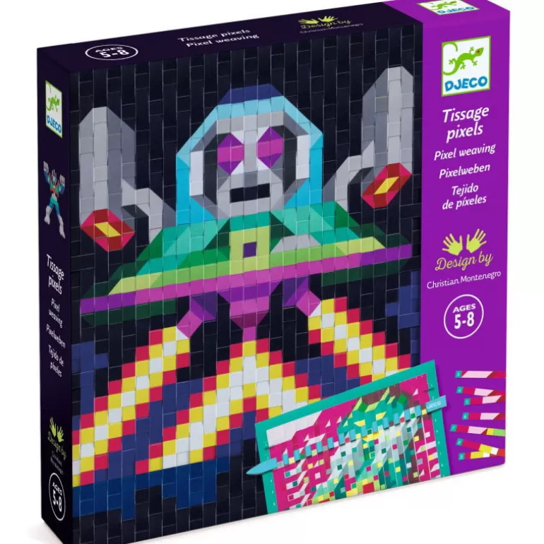 Djeco Bricolage Enfant<Tissage Pixels "Invaders" 9452