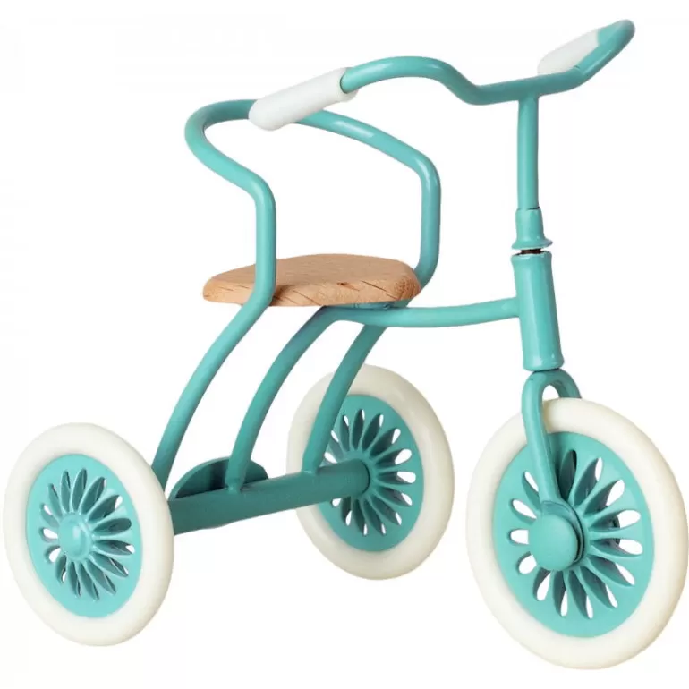 Maileg Maison De Poupee En Bois<Tricycle Bleu Avec Abri Pour Souris