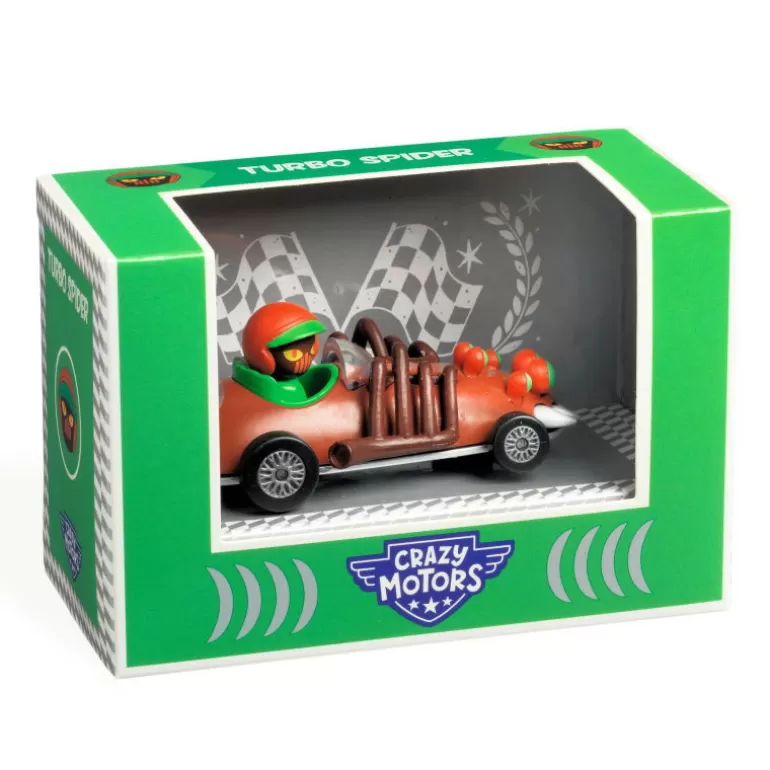 Djeco Jouets Garage, Voitures<Turbo Spider Voiture Crazy Motors 5489