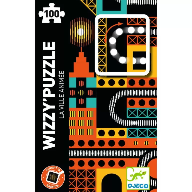 Djeco Puzzle Djeco<Wizzy' Puzzle "La Ville Animee" 100 Pcs 7032