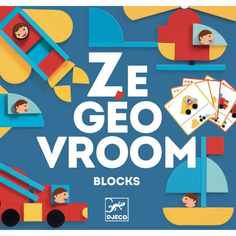 Djeco Jeux De Société<Ze Geovroom, Blocs En Bois 6436